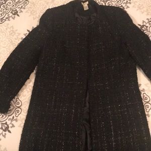 Vertigo Paris black tweed coat sz L/XL